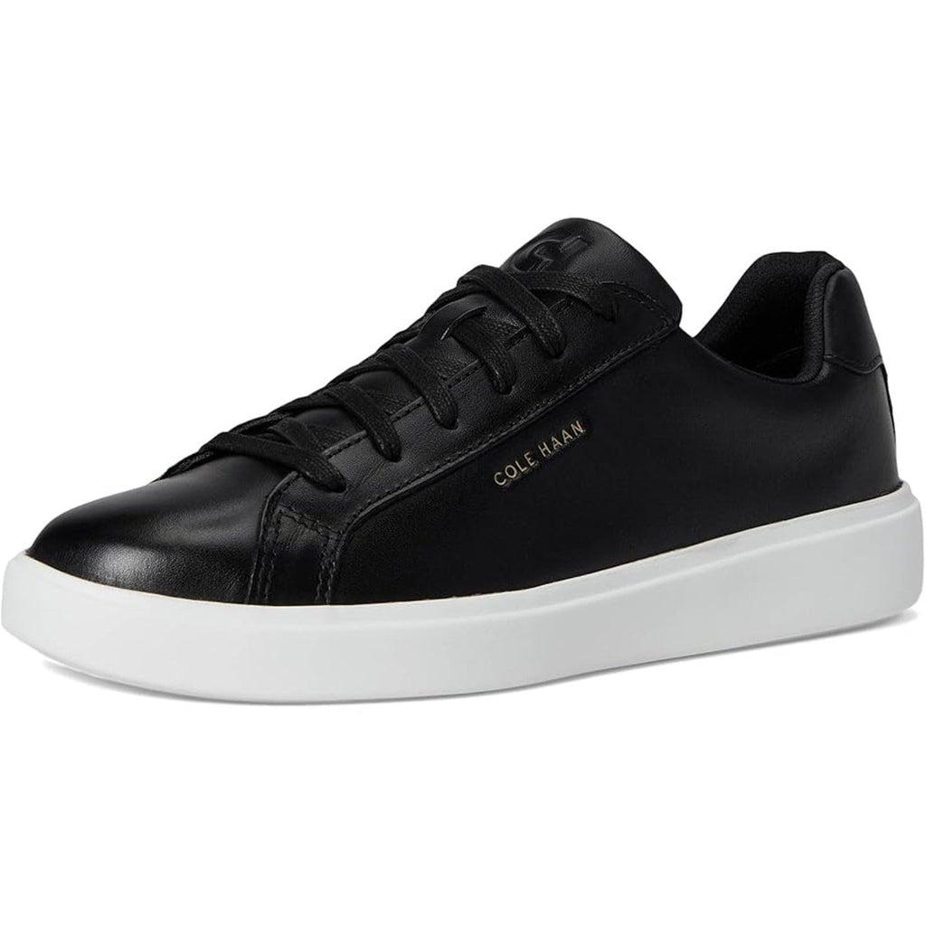 New Cole Haan Womens Size 8.5 Black Leather Lace Up Grand Court Daily Shoes