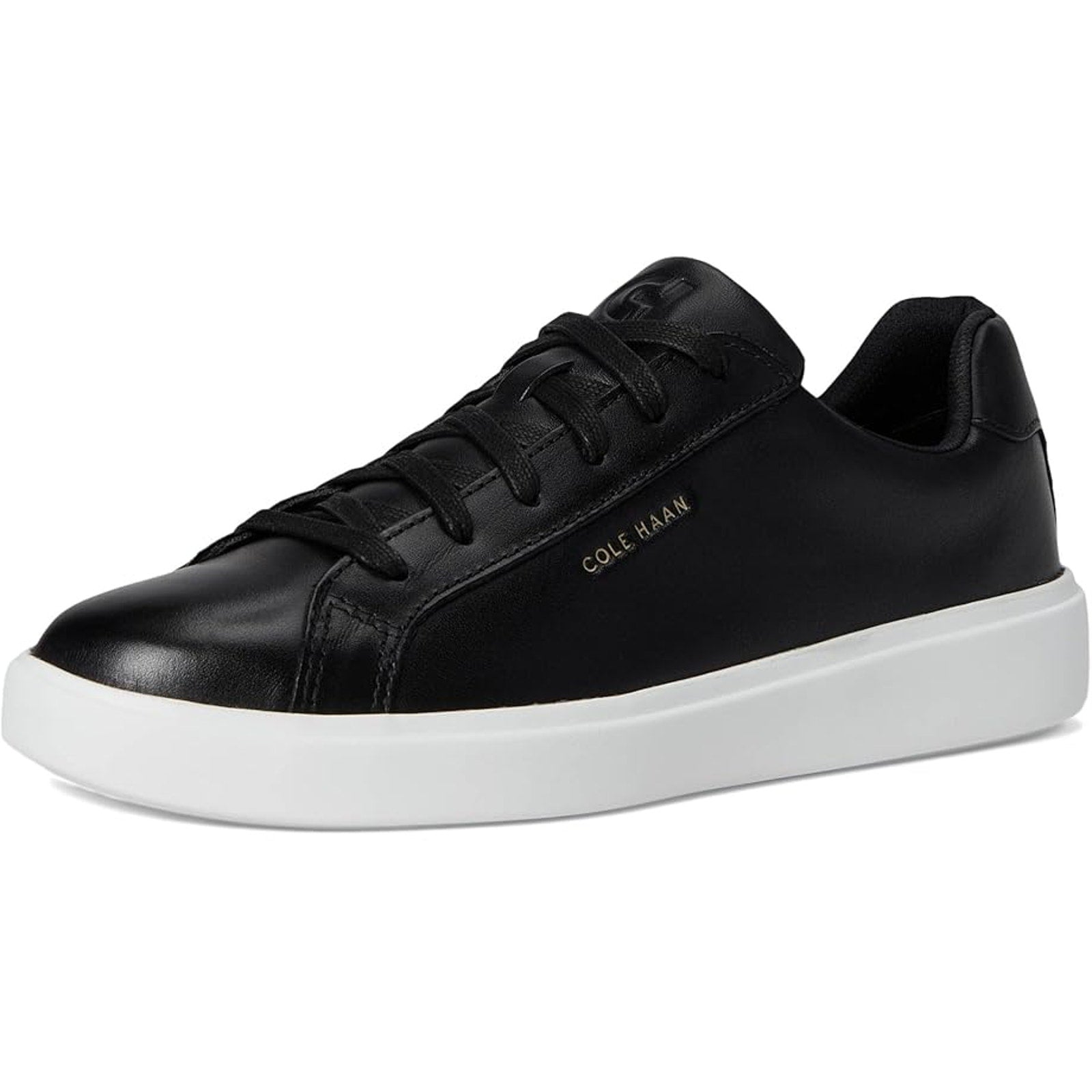 New Cole Haan Womens Size 8.5 Black Leather Lace Up Grand Court Daily Shoes