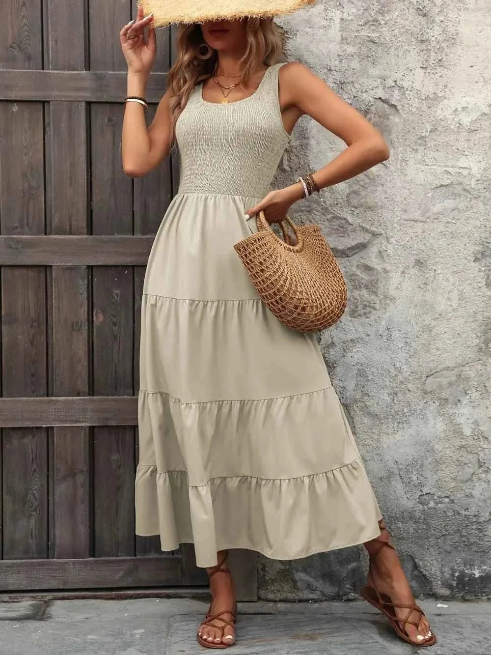 Ivy Lane Smocked Tank Dress - Sleeveless Charm