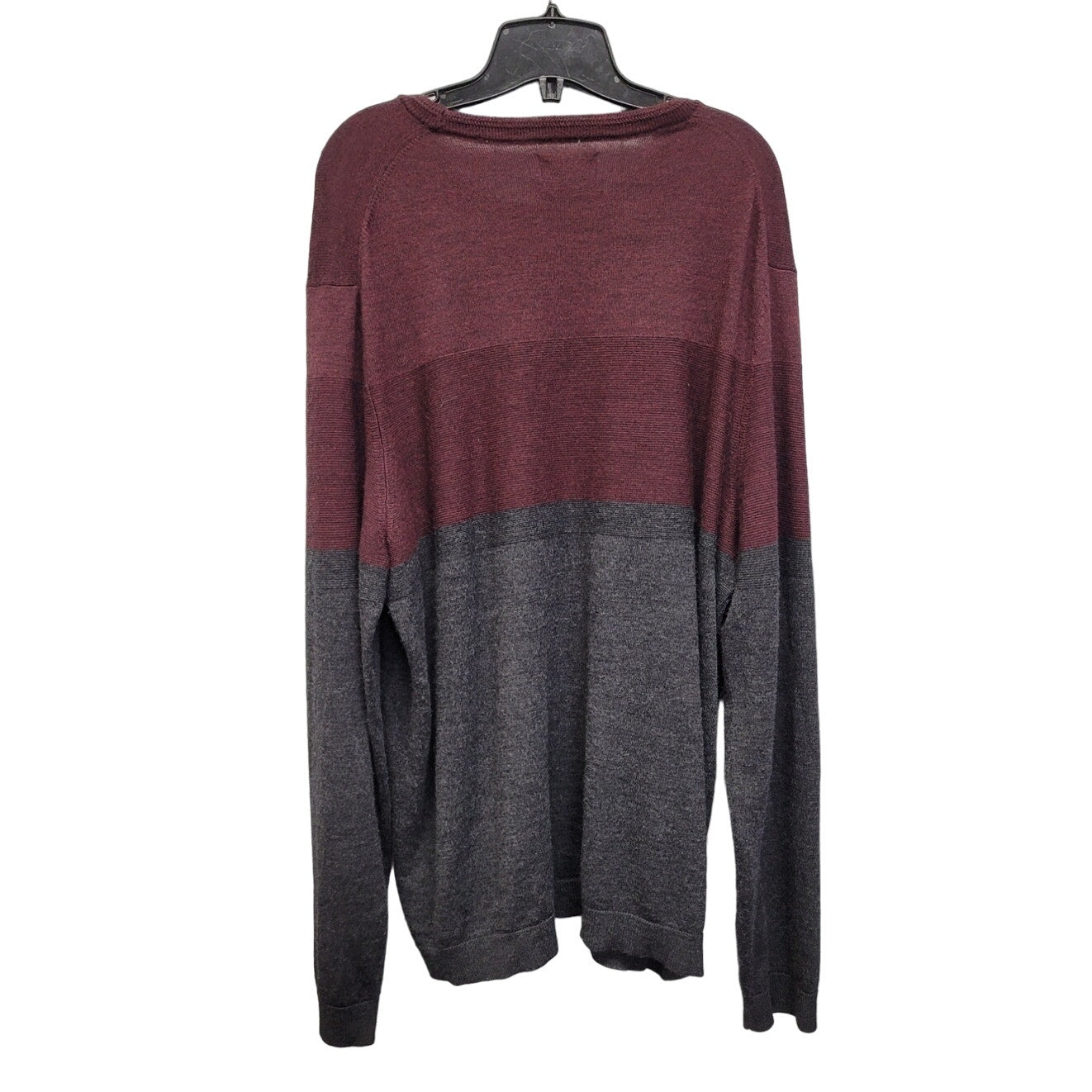 Apt 9 Mens XXL Acrylic Merino Wool Long Sleeve Color Blocked Knit Sweater