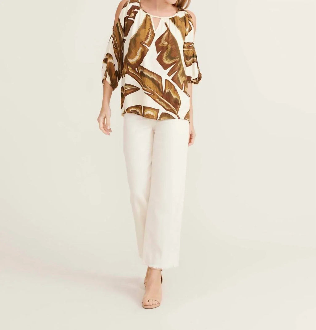 Banana Leaf Peasant Top