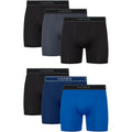 New 6 Pack Hanes Mens Large Performance Stretch Boxer Brief Underwear
