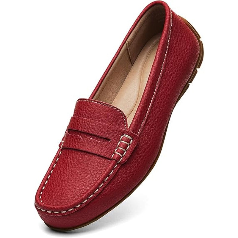 Kordal Womens Size 8 Red Loafers Flats Slip On Faux Leather Casual Dress Shoes