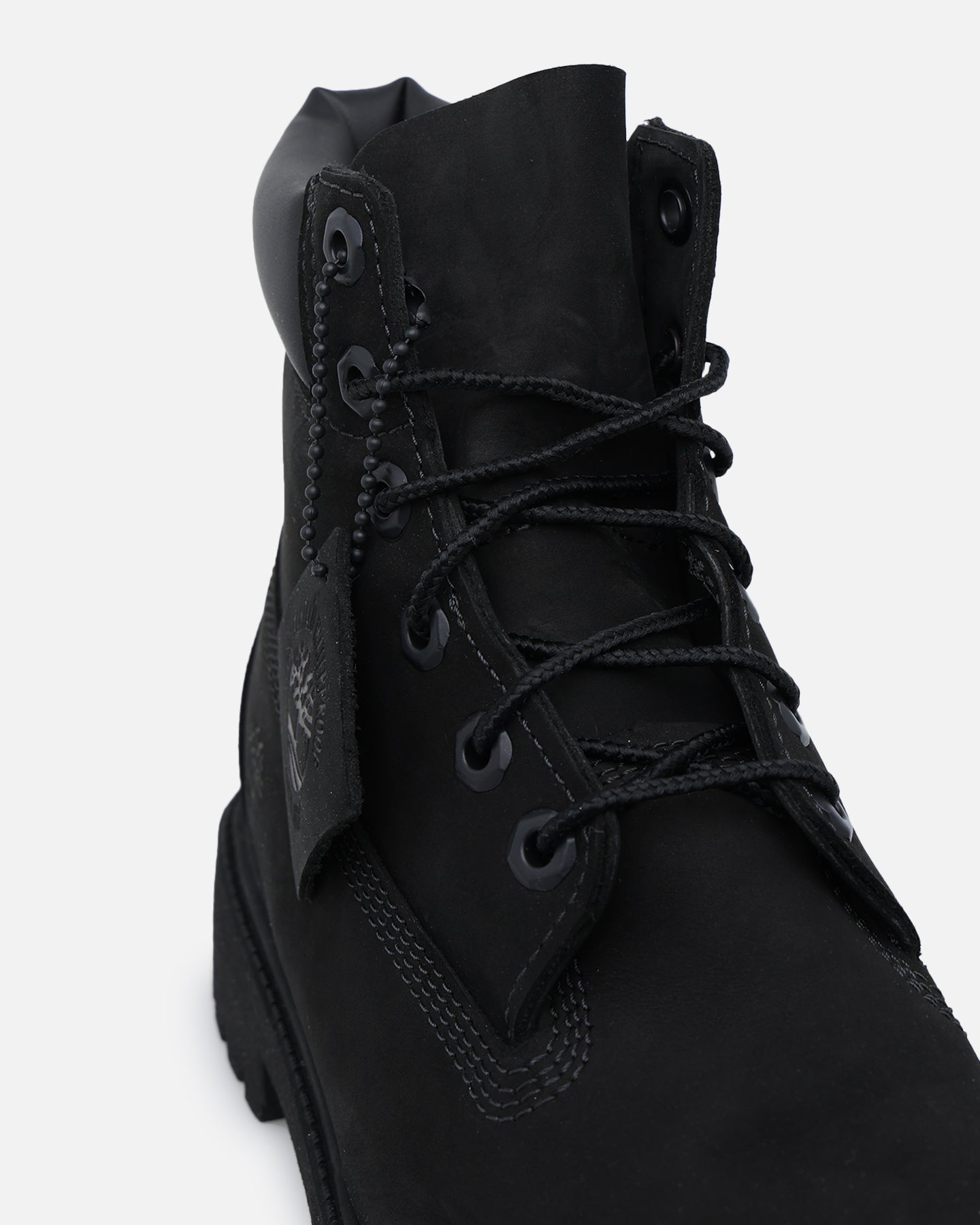 Timberland Kids' 6-Inch Premium Waterproof Boot Black Nubuck 2