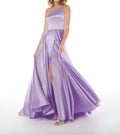 One Shoulder A-line Gown