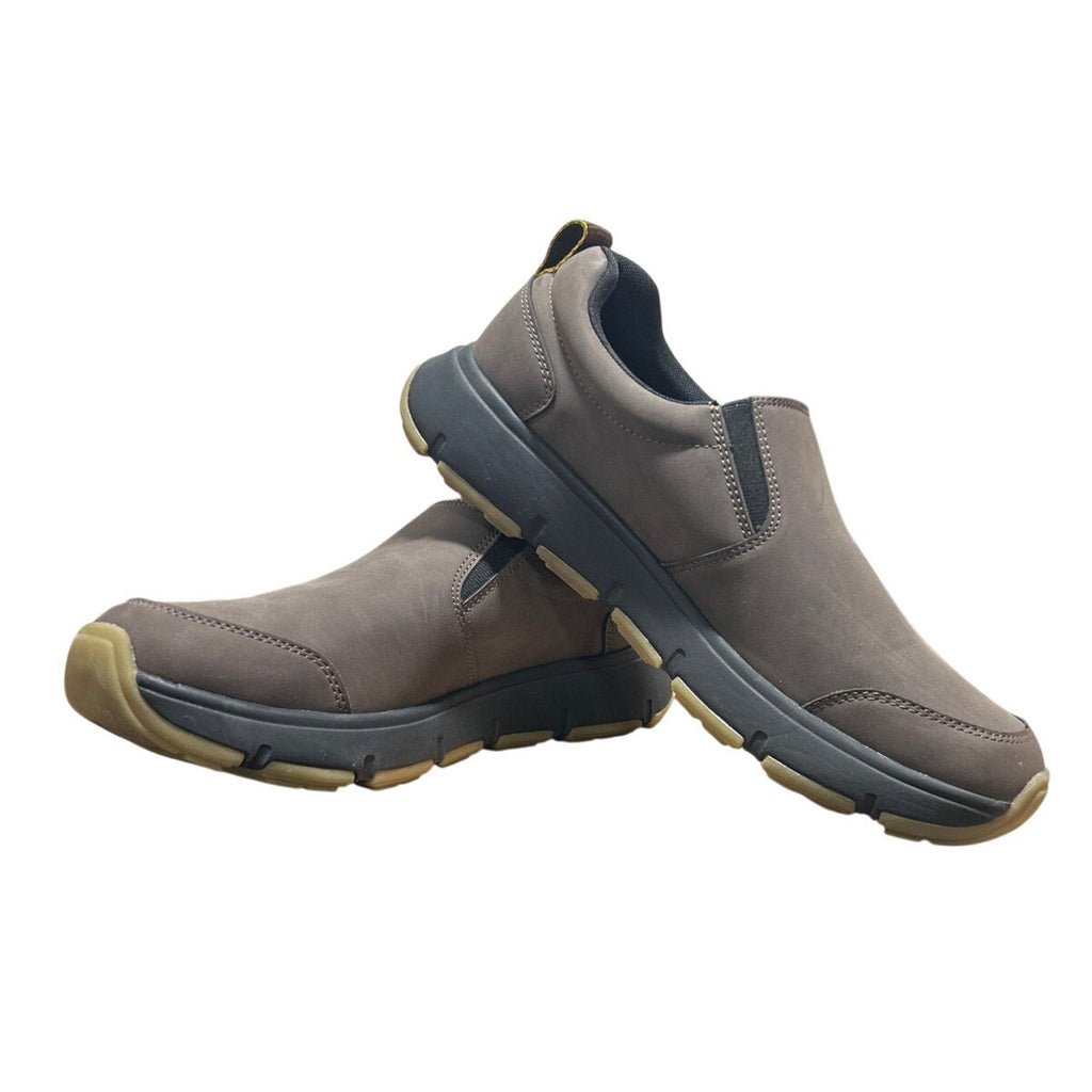 New In Box Gerry Men Size 10.5 Brown Faux Leather Slide On Moc II Sneakers Shoes