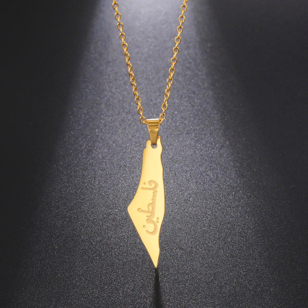 PALESTINIAN TERRITORY MAP NECKLACE