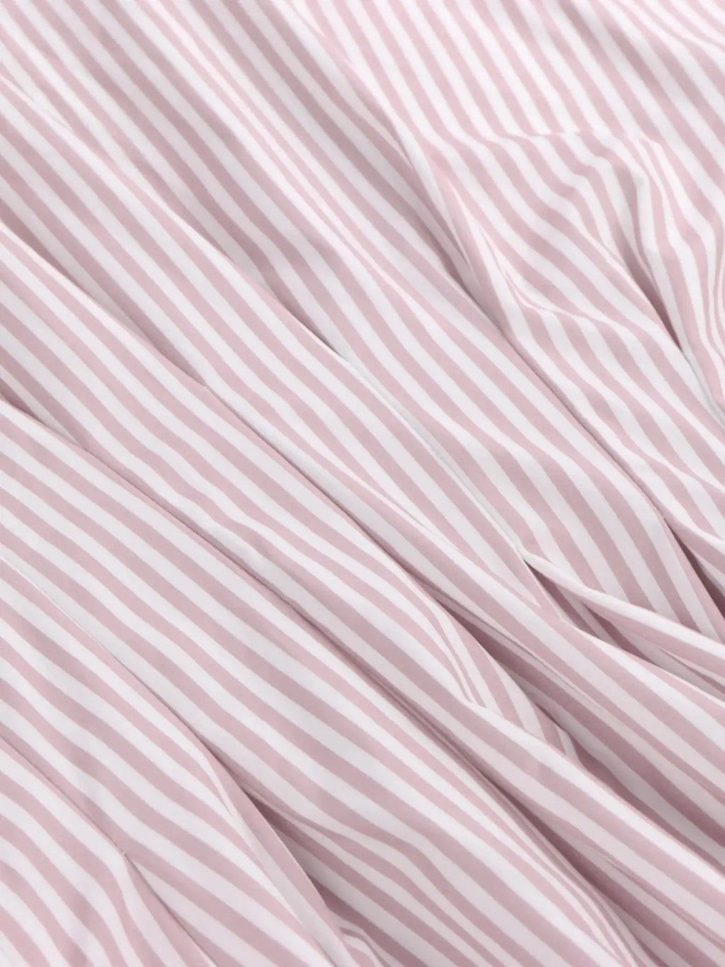 Pinstripe Puff Sleeve Cinched Waist Button Up Shirt