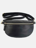 Medium PU Leather Crossbody Bag with Adjustable Strap