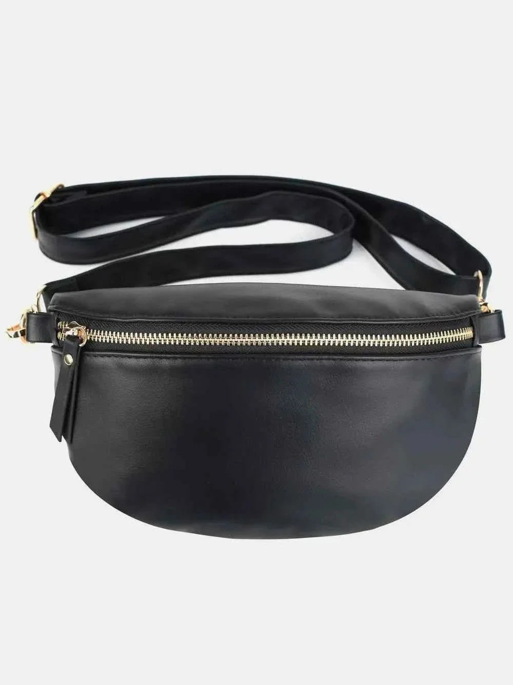 Medium PU Leather Crossbody Bag with Adjustable Strap