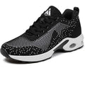 Mishansha Womens Size 7 Black White Air Cushion Running Sneakers Athletic Shoes