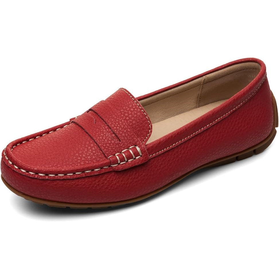 Kordal Womens Size 8 Red Loafers Flats Slip On Faux Leather Casual Dress Shoes