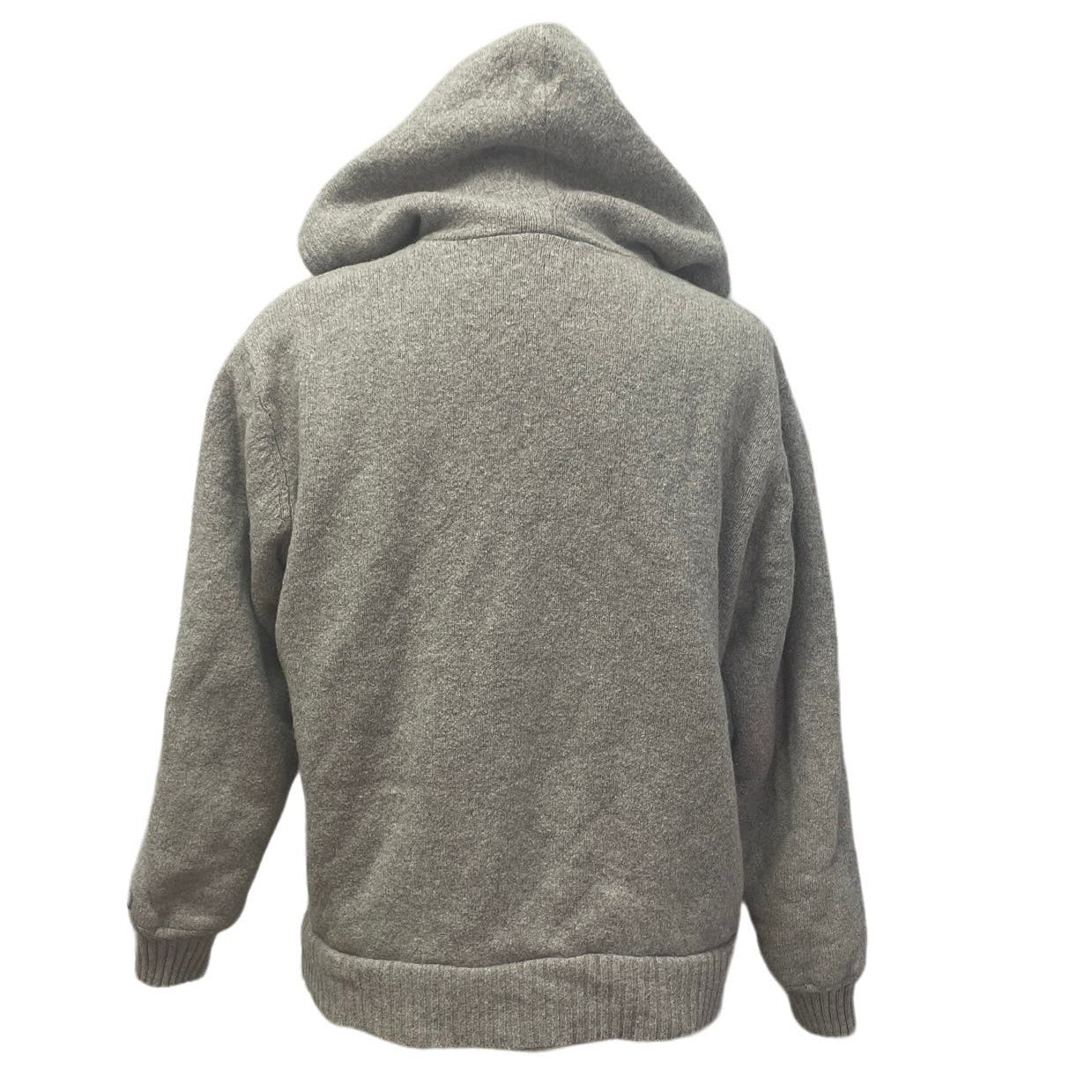 Columbia Womens XL Fleece Lined Long Sleeve Full Zip Wool Blend Hoodie Sweater