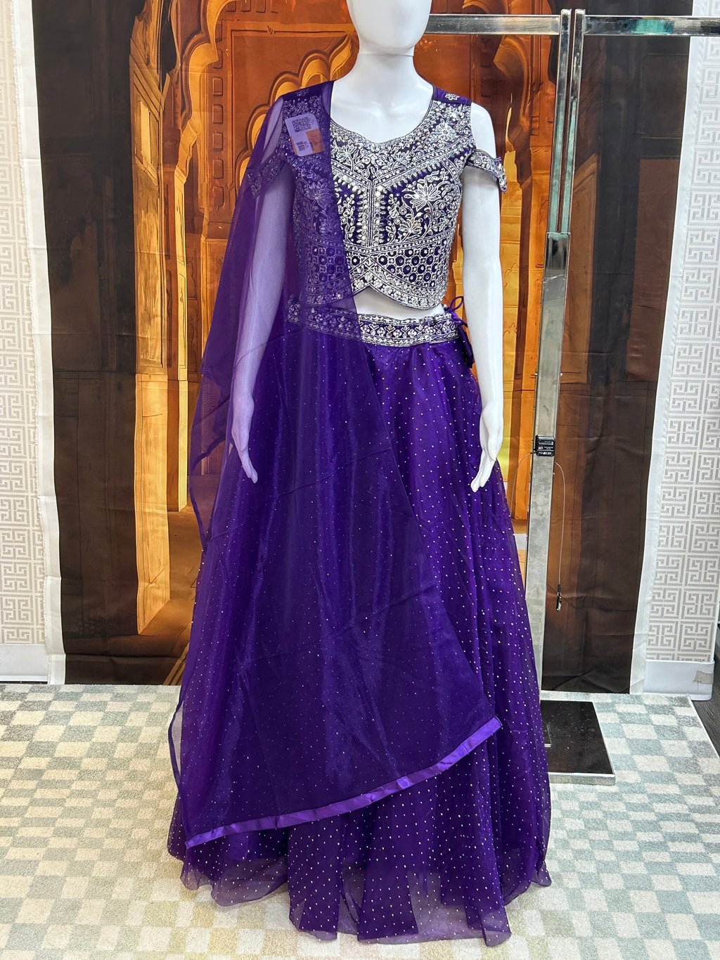 Purple lehenga Choli set