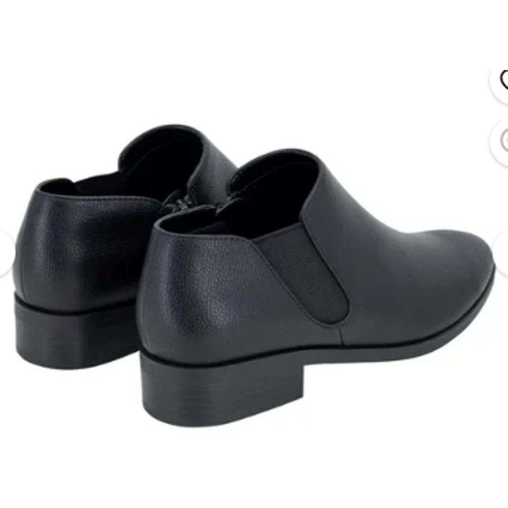 New in Box Kensie Womens Size 11 Black Faux Leather Sammy Ankle Booties Boots