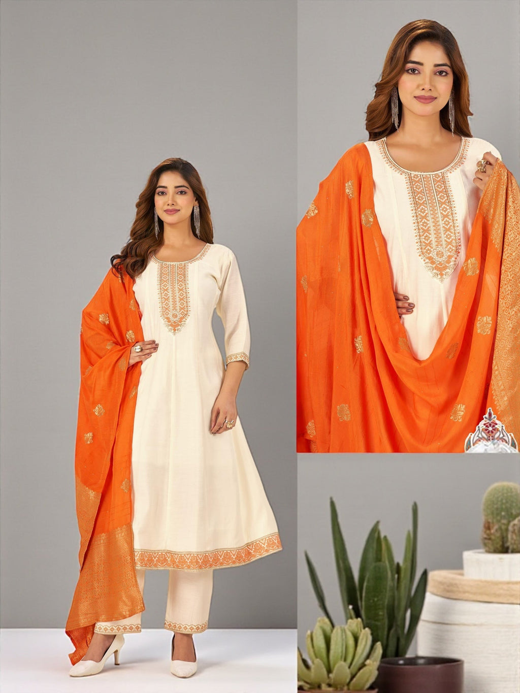 Plus size Anarkali set