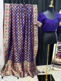 Patola bandhani saree with ready to wear blouse