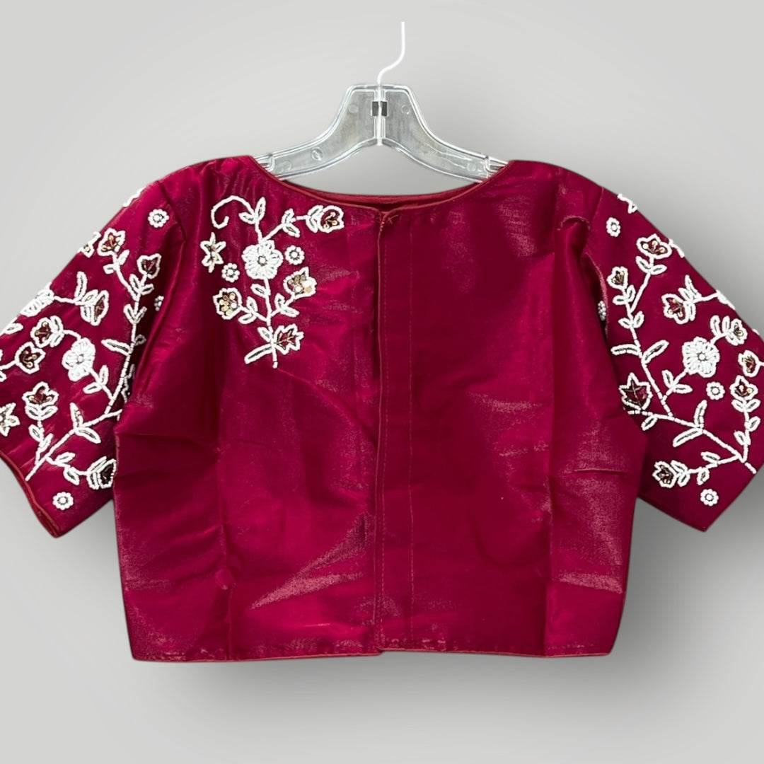 Satin silk blouse
