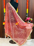 Tissue silk dupatta