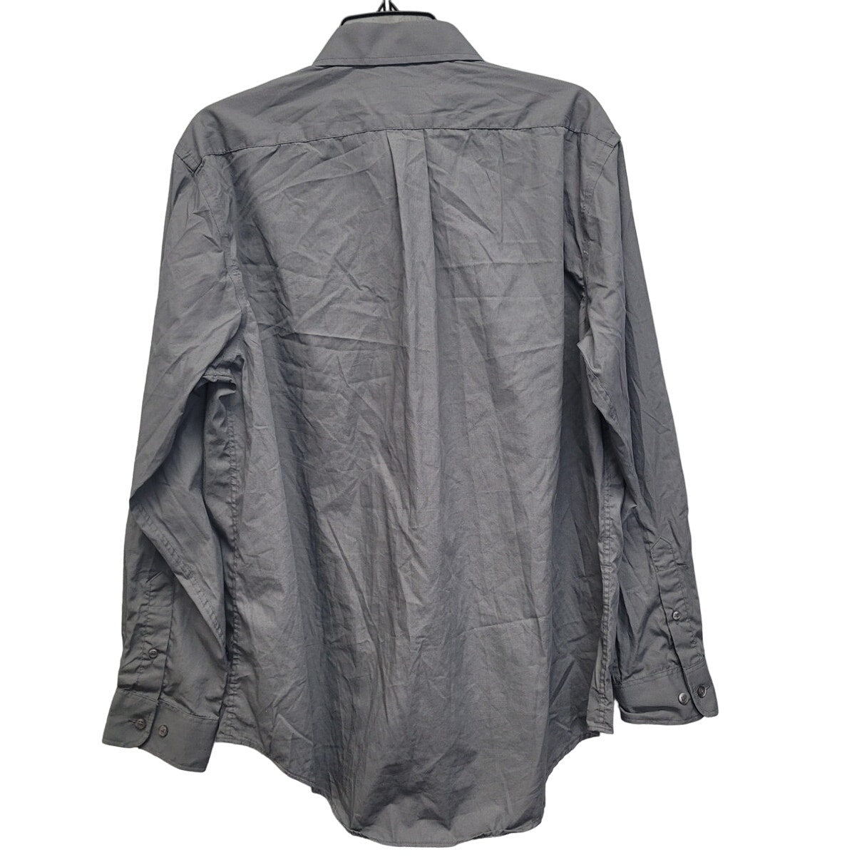 George Mens Large PolyCotton Long Sleeve Button Up Shirt w Front Pocket