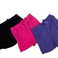 Lot of 3 Total Girl XL Size 16 Short Polyester Blend Elastic Waist Shorts w Bows