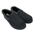 Dearfoams Mens Large 11-12 Gray Tweed Memory Foam Washable House Slippers