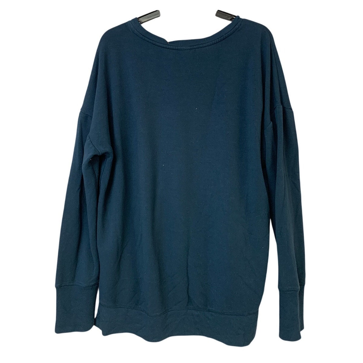 Upcycled Hand Printed Womens Large Save The Earth World Long Sleeve Sweatshirt