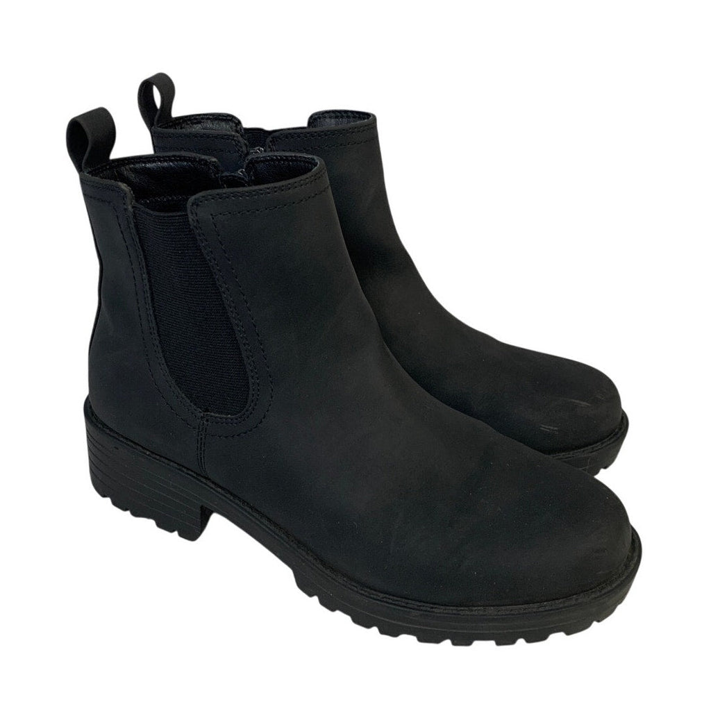 Buffalo Womens Size 9 Black 1.5" Heel Anna Ankle Boot Side Zip Round Toe Shoes