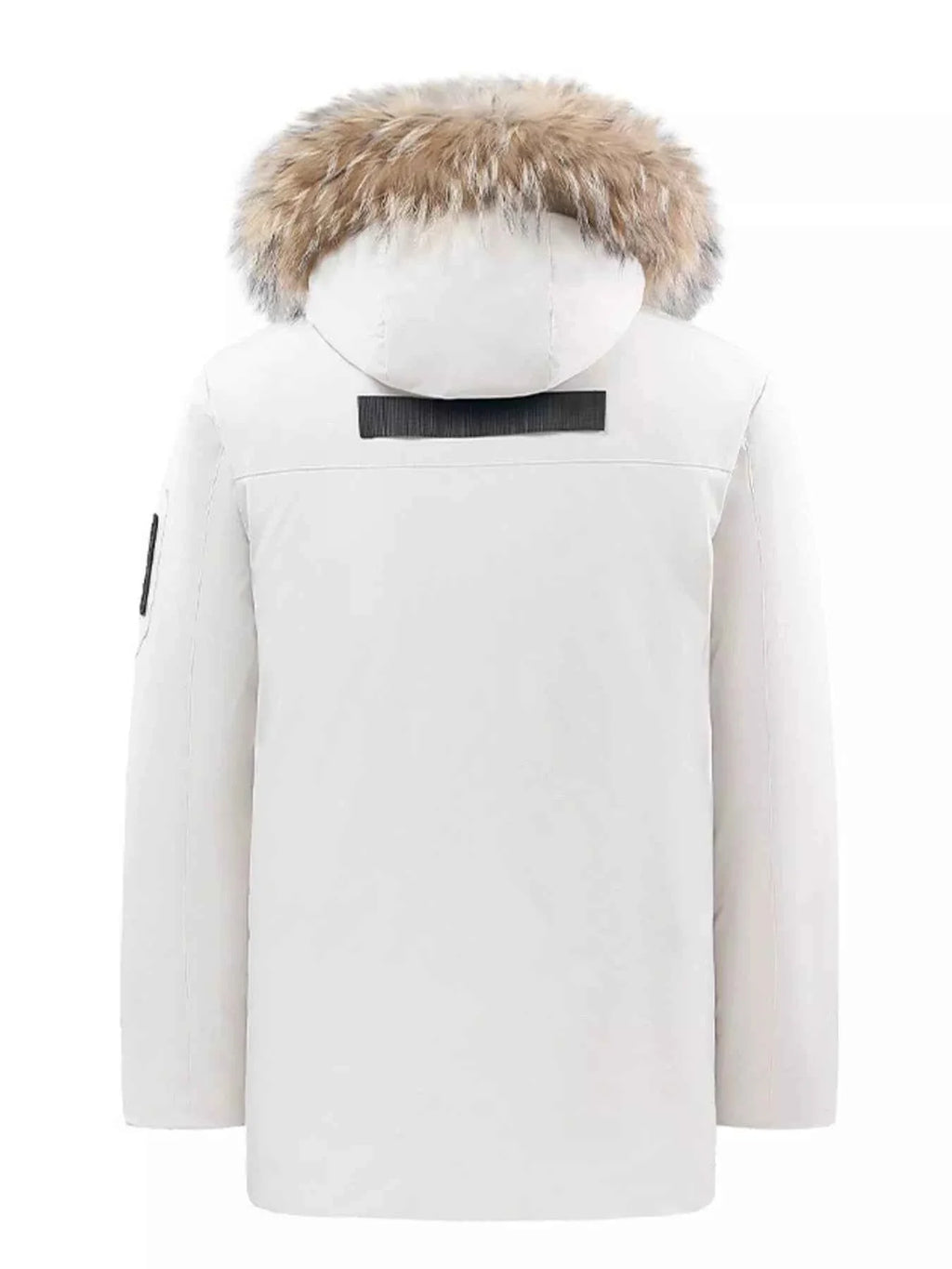 Men's Full Size Fur Hooded Winter Parka Coat Plus Size
