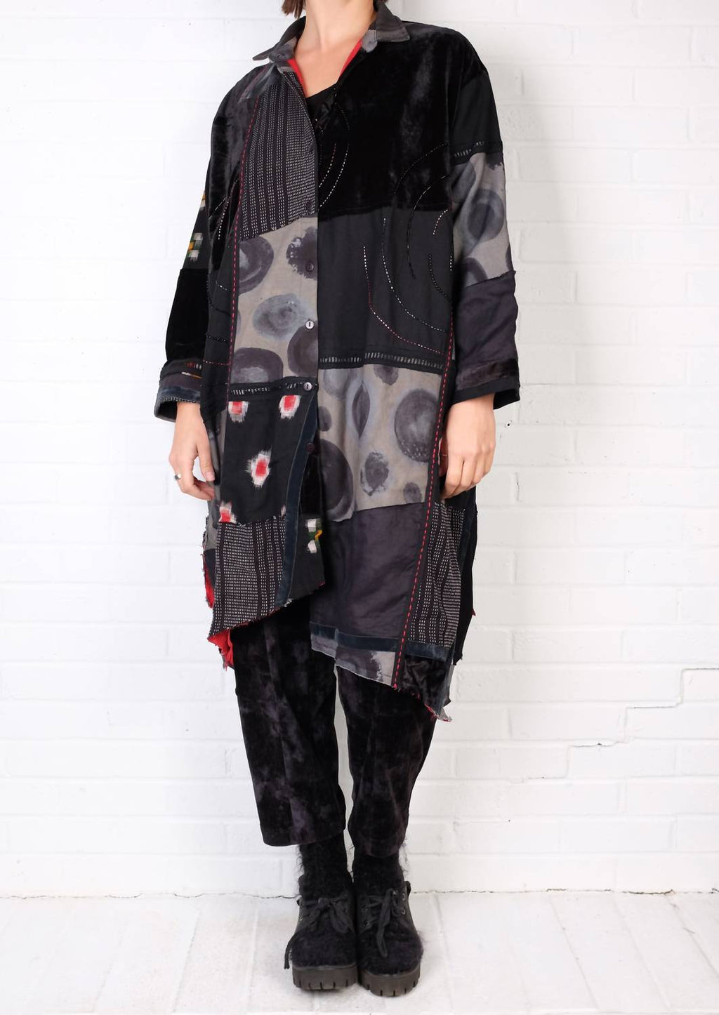 Plot Patch Jacket Duster