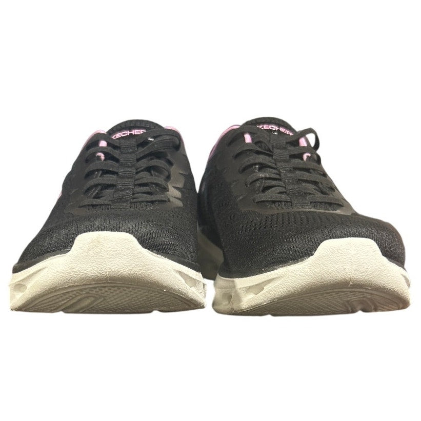 New NWT Skechers Womens Size 10 Black Pink Mesh Hands Free Swift Fit Shoes