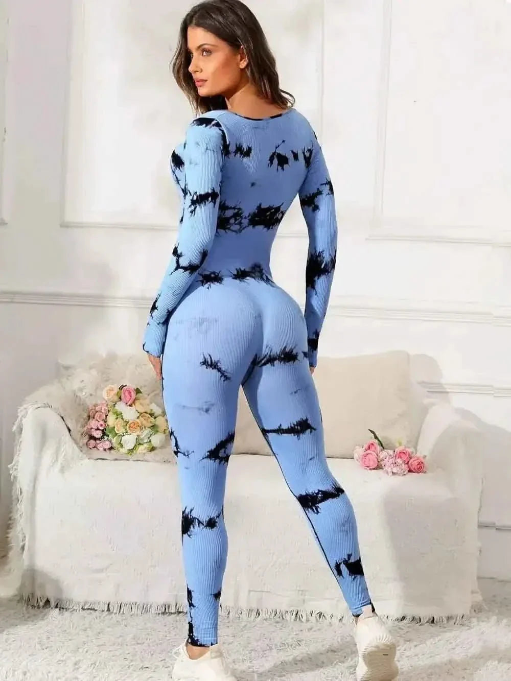Scoop Neck Long Sleeve : Active Jumpsuit