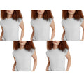 New 5-Pack Hanes Womens Medium White Ringspun Cotton Cap Sleeve Muscle Tees