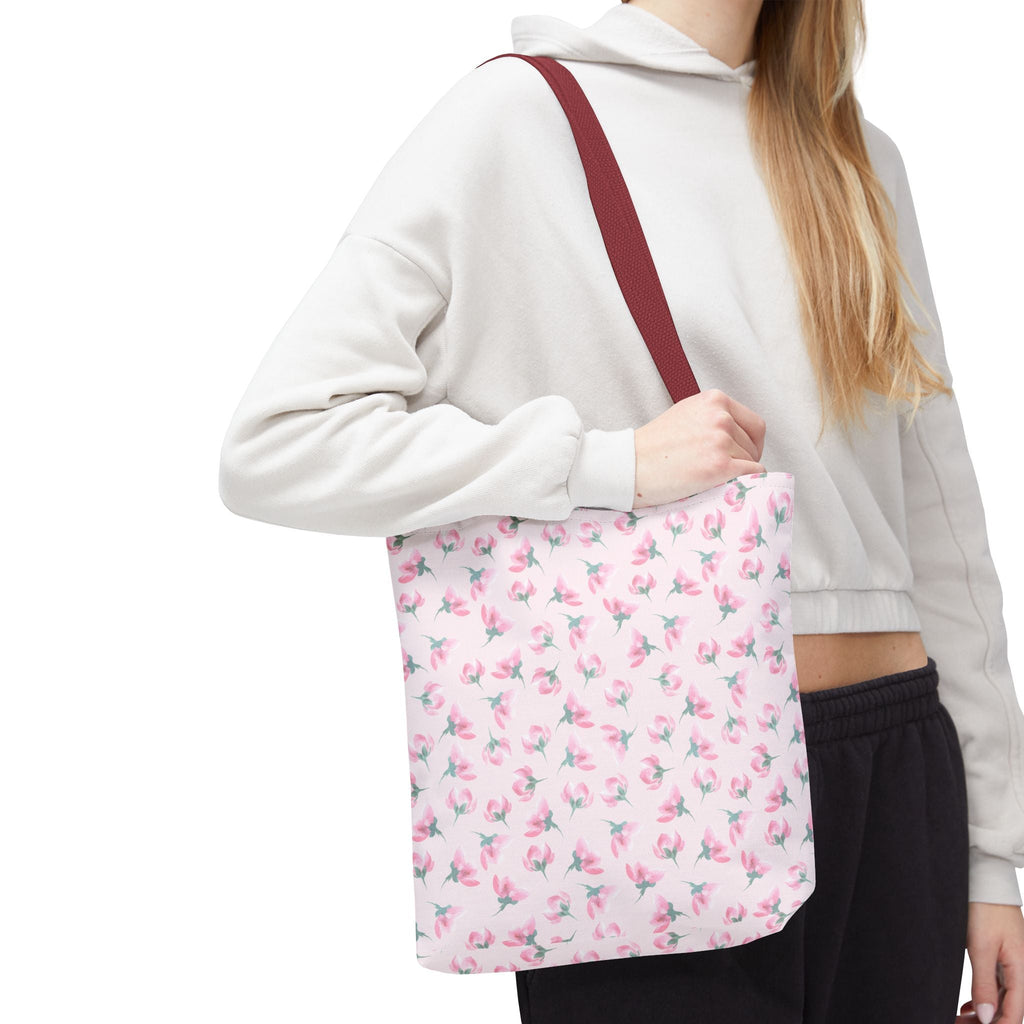Customizable: Chic Floral Tote Bag, Versatile Shopping Bag, Pretty Grocery Tote, Cute Beach Bag, Stylish Gift for Her