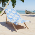 Customizable: Blue Bow Beach Towel | Stylish Summer Accessory, Poolside Fun, Vacation Essential, Gift for Her