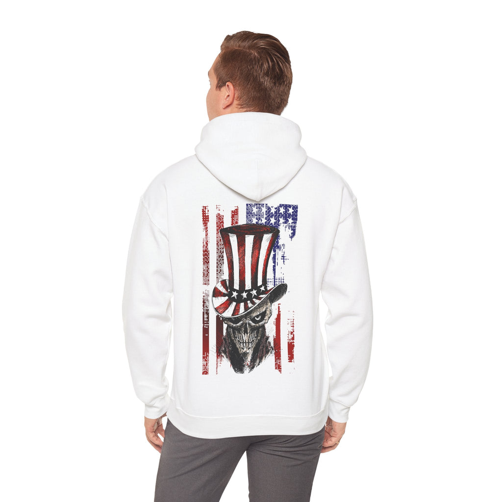Patriotic Skull Hooded Sweatshirt