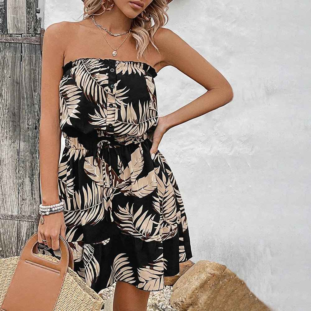 Off-Shoulder Bandeau Dress - Euro Chic and Sexy