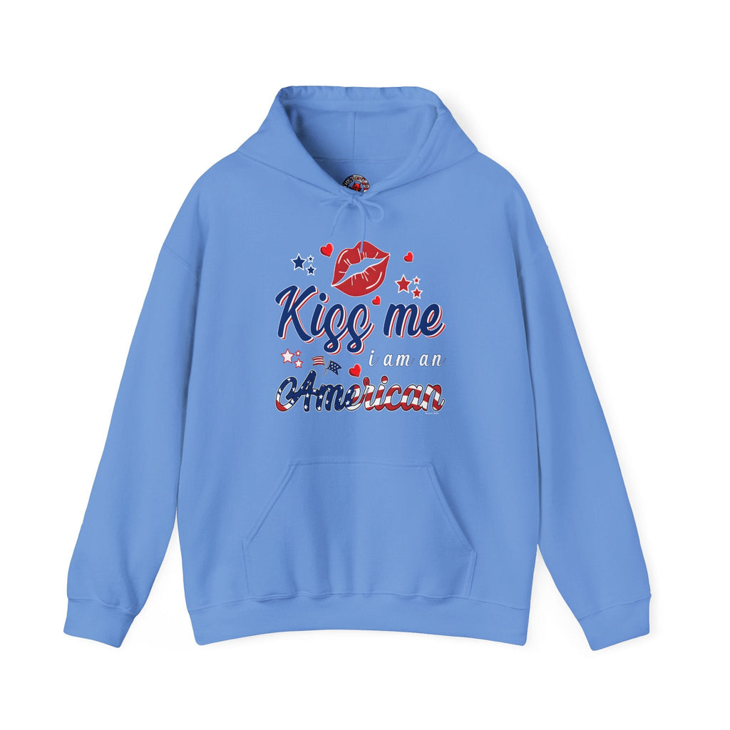 Kiss Me I Am An American Hooded Sweatshirt
