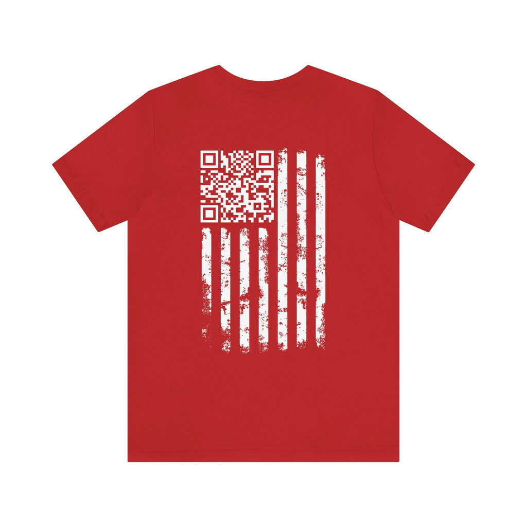 American Flag QR Code T-Shirt