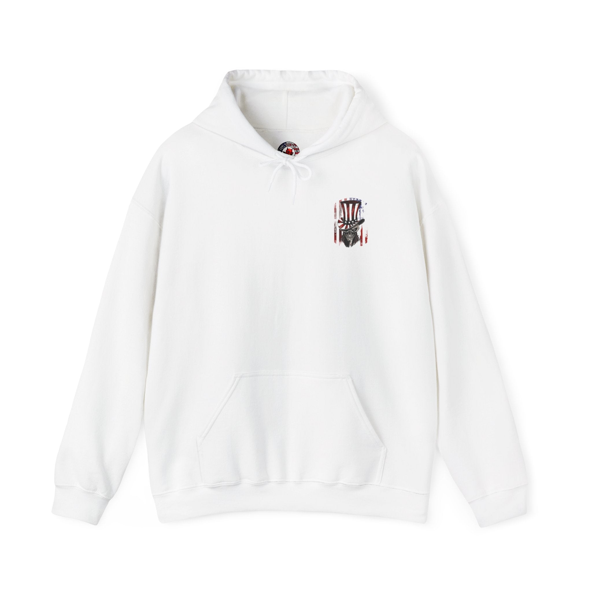 Patriotic Skull Hooded Sweatshirt