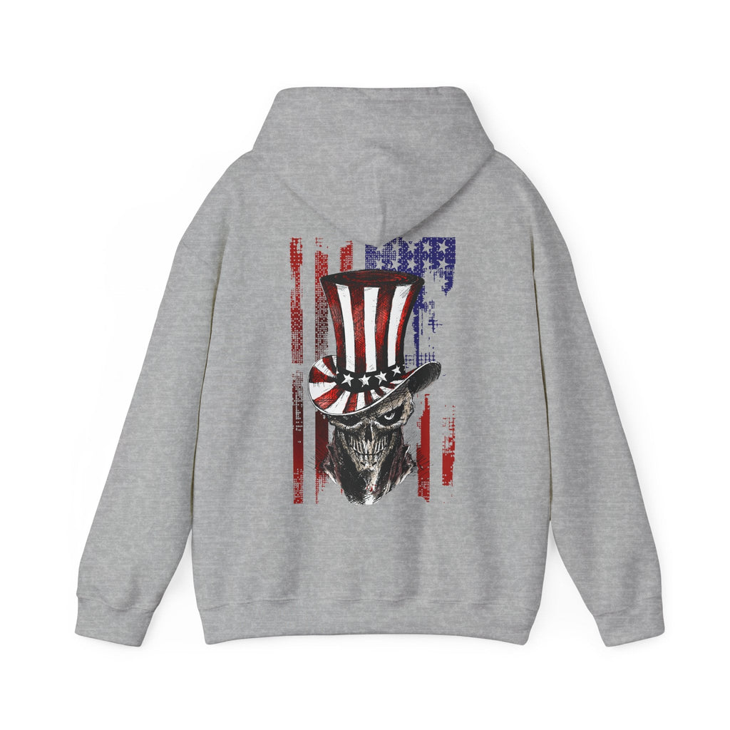 Patriotic Skull Hooded Sweatshirt