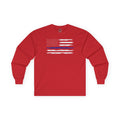 Thin Blue Line American Flag Long Sleeve Tee