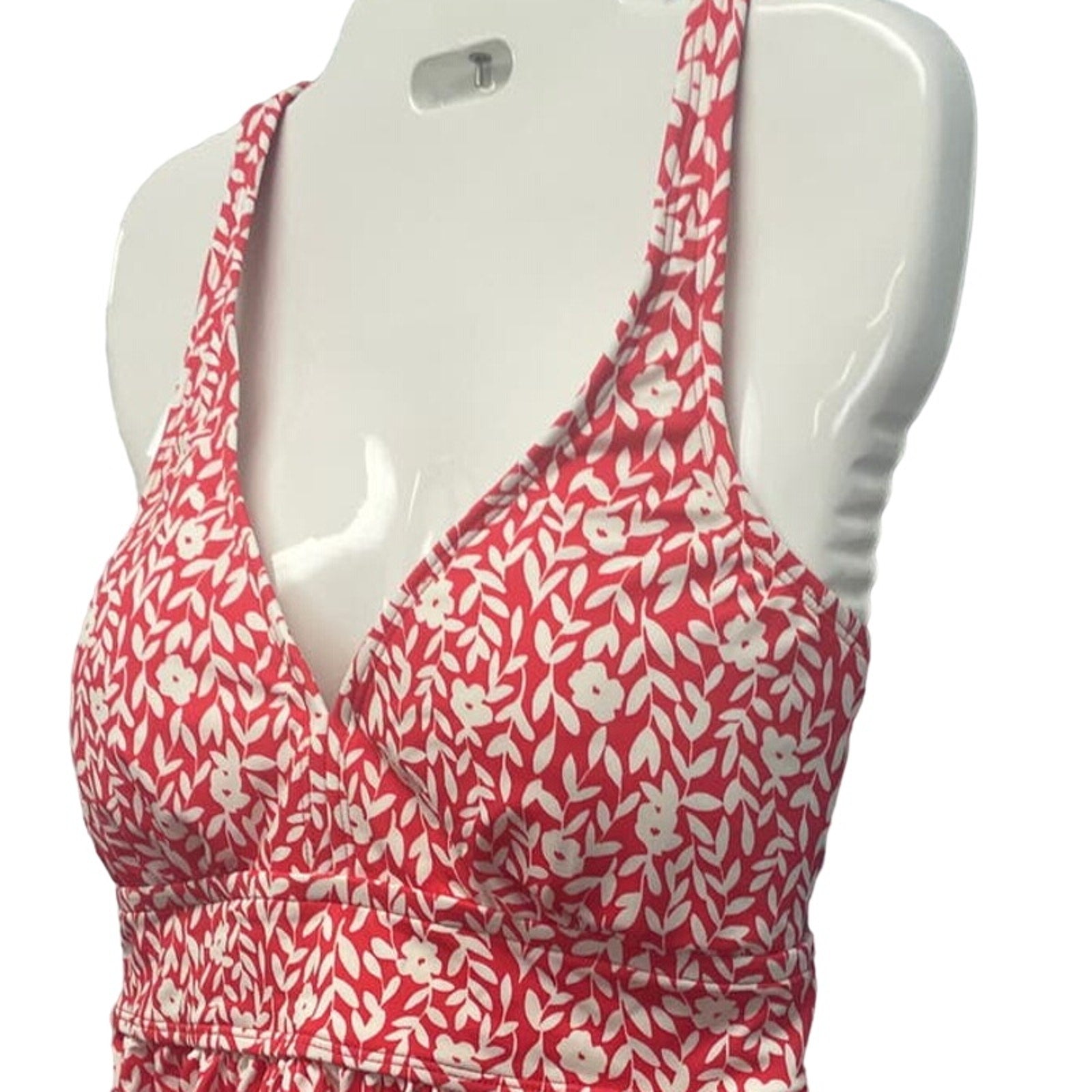 New Draper James Womens Small UPF 50+ Summer Picnic Halter Swim Top ONLY