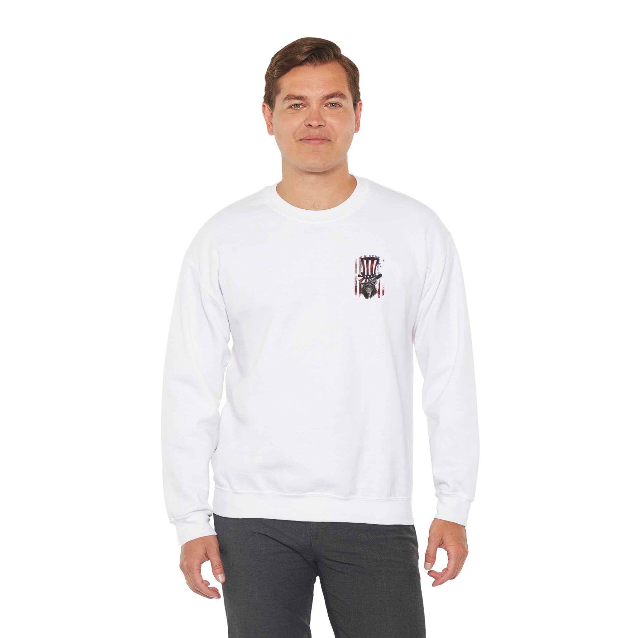 Patriotic Skull Crewneck Sweatshirt