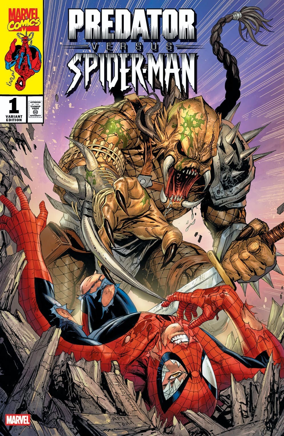 PREDATOR VS SPIDER-MAN #1 - TYLER KIRKHAM TRADE VARIANT LTD 3000