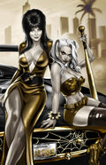 HARLEY QUINN X ELVIRA #1 - KATYA SINYUKHINA COVER B WRAPAROUND NYCC 2025 LTD 300