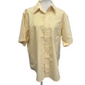 Croft & Borrow Mens Large Wrinkle Resistant Short Sleeve Button Down Shirt