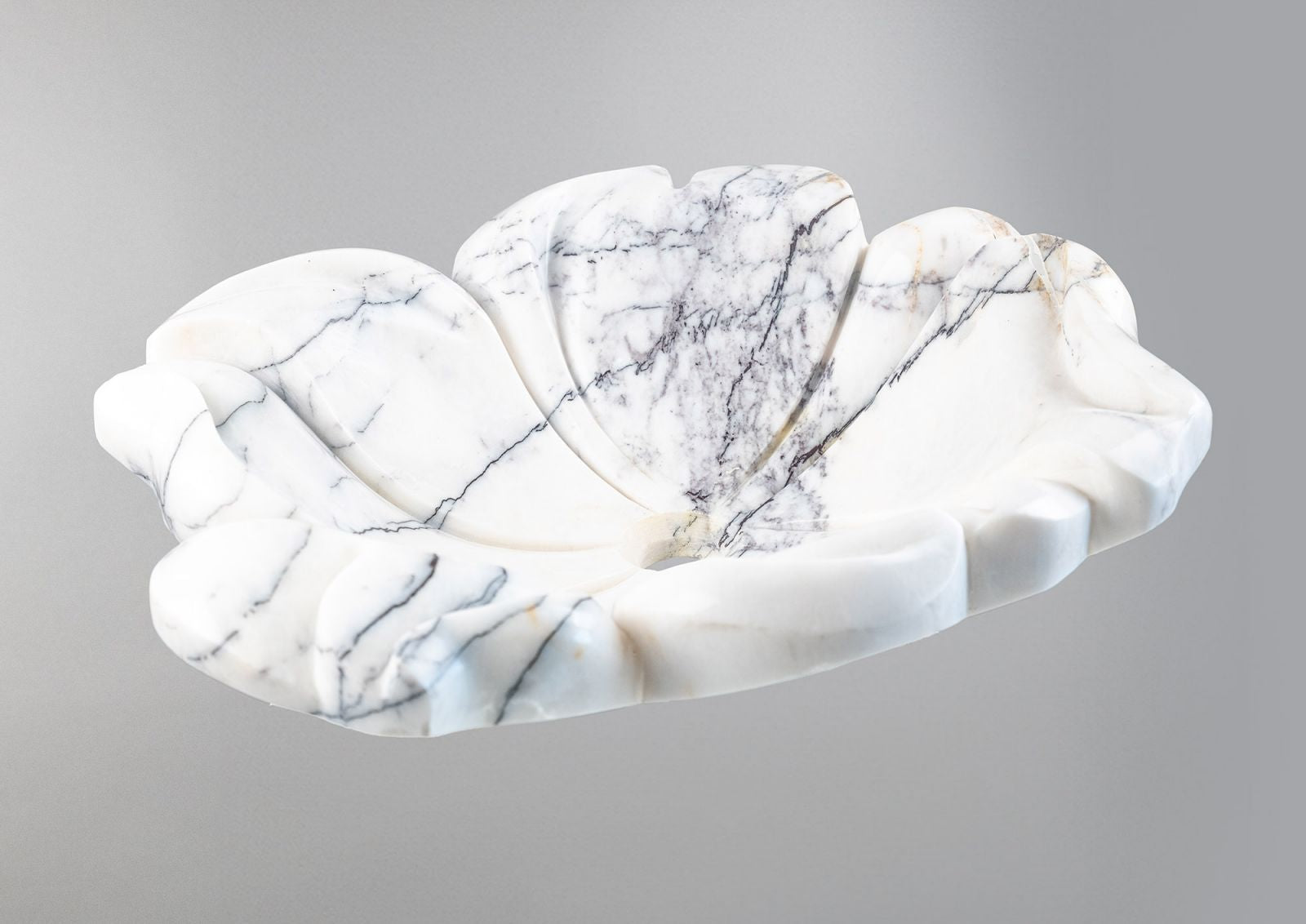 Flower Marble Sink | Hand-Carved Vessel Basin USA | Luxury Natural Stone Bathroom Sink