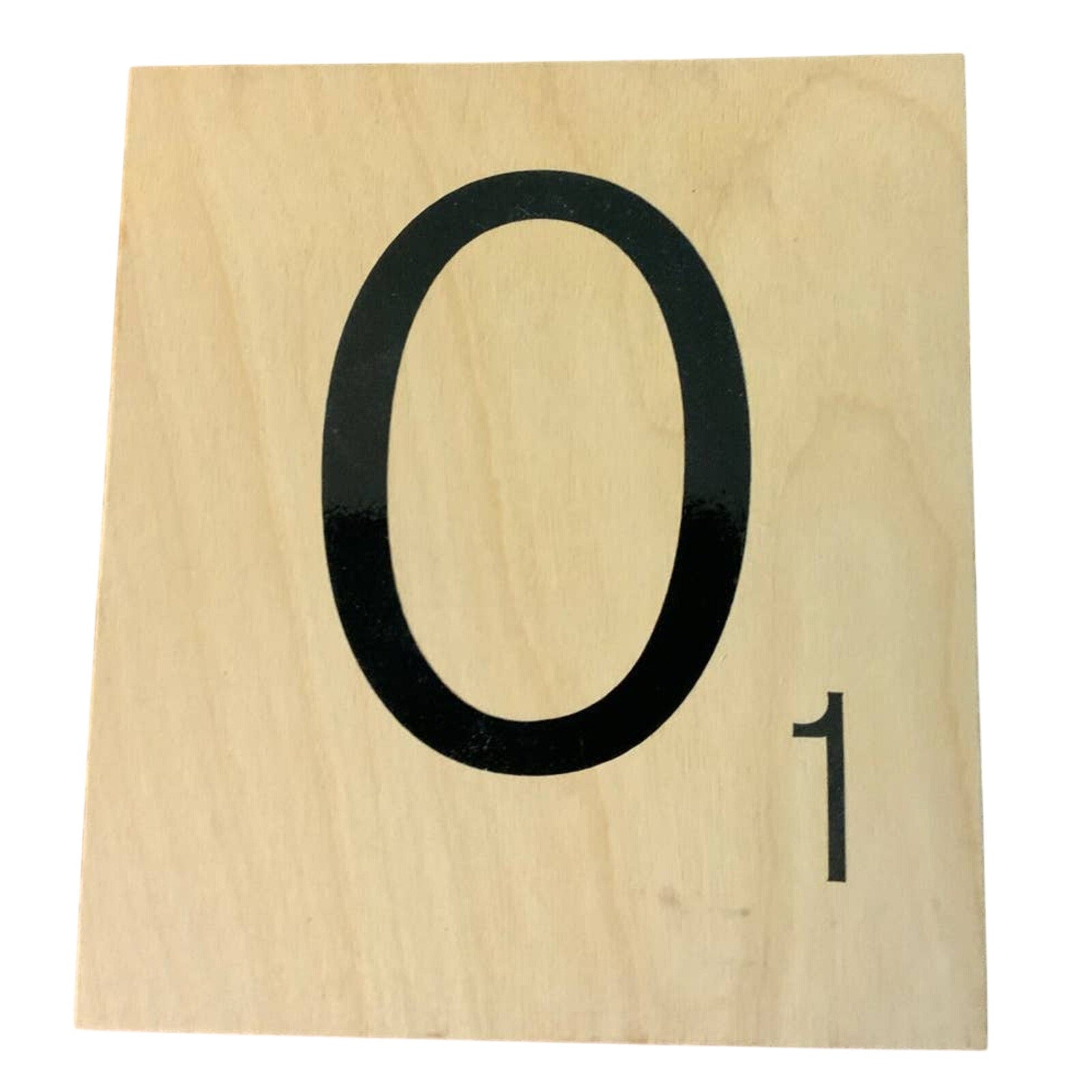New 5" X 5.5" Scrabble Game Letter O Wooden Alphabet Tiles Craft Supply Letter
