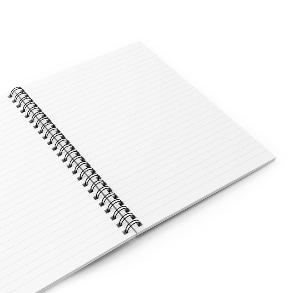 Customizable: Book & Bow Aesthetic Spiral Notebook - Perfect for Students, Note-Taking, Gift for Graduates, School Supplies, Blue and White Decor